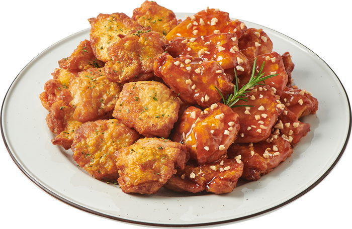 HALF-HALF CHICKEN (Boneless) ๅๅ็ธ้ (็ก้ชจ)