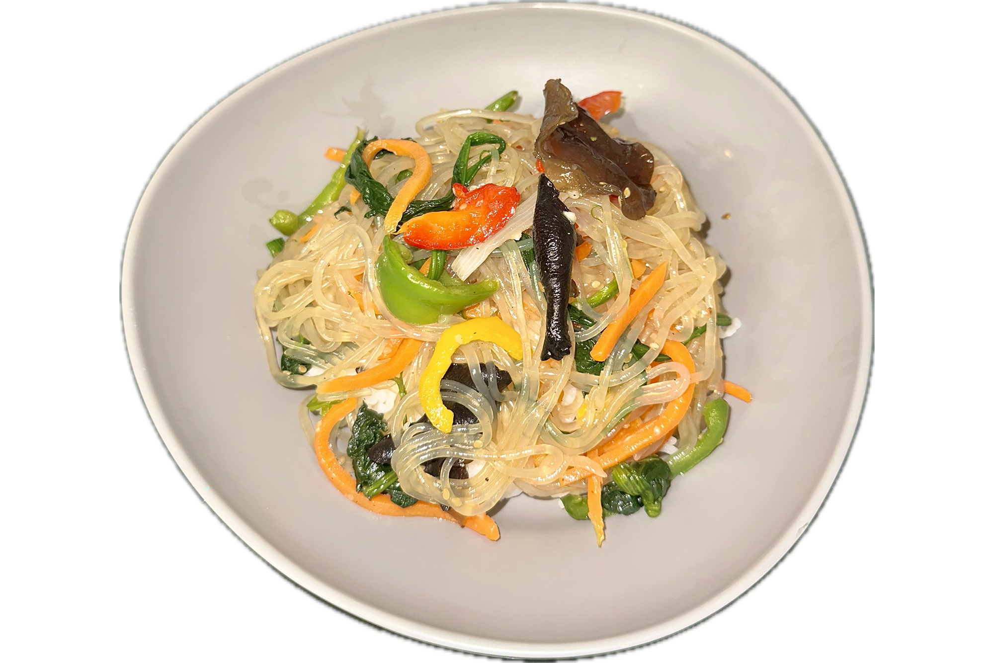 Stir-fried Glass Noodles with Rice / 韓式粉絲蓋飯